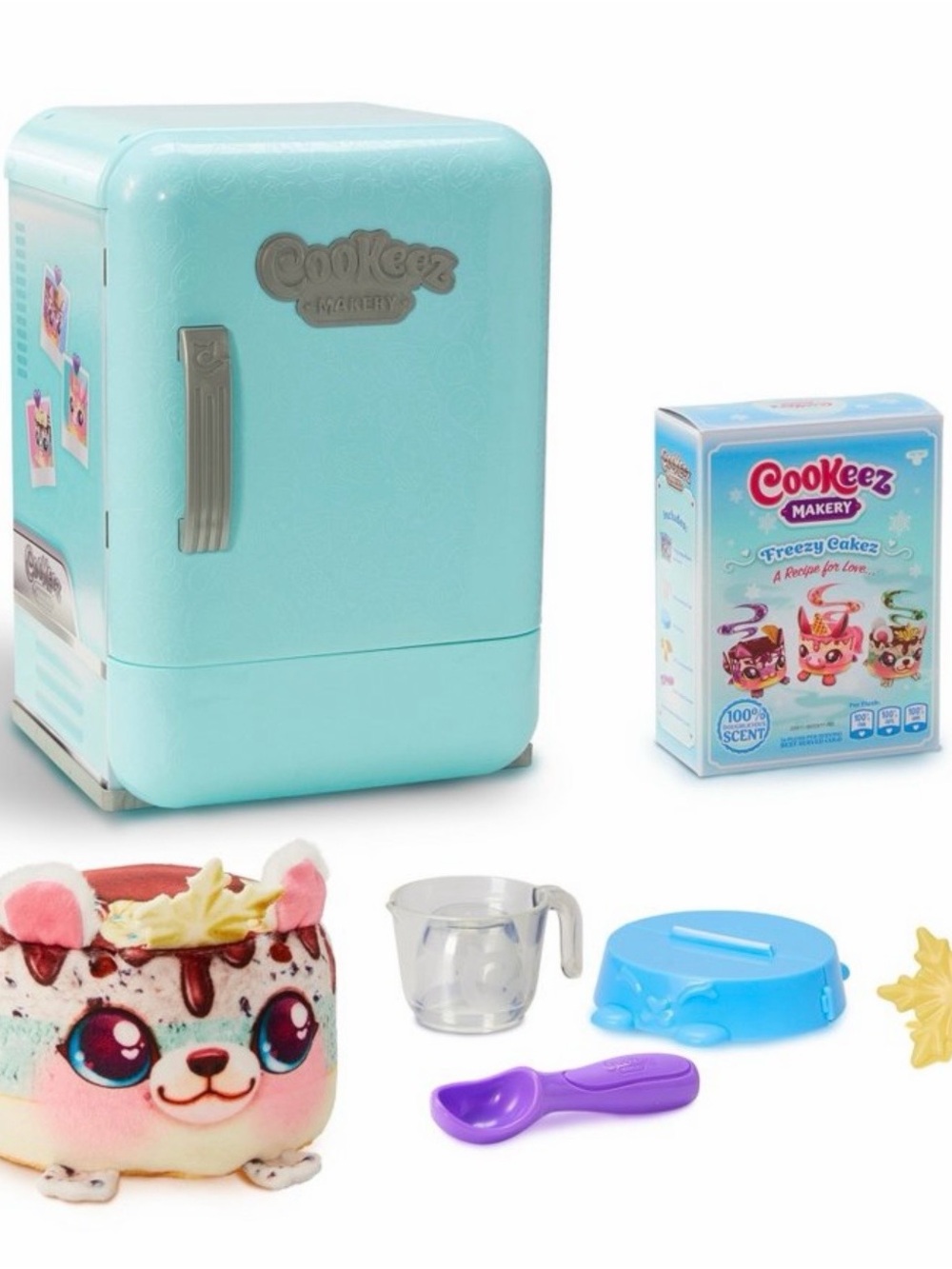Cookeez Makery Freezy Cakez Fridge Playset with Scented Interactive Plush NWT - Picture 2 of 5
